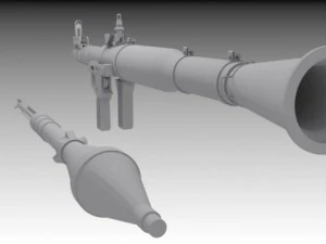 rpg rocket launcher 3D Model