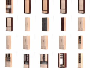 벽 침대 컬렉션 3D 모델