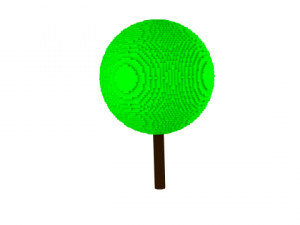 retro tree 3D मॉडल