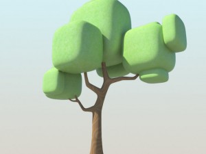 cartoon tree1 3D 모델