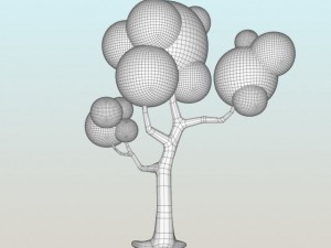cartoon tree1 3D 모델