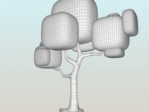 cartoon tree1 3D 모델