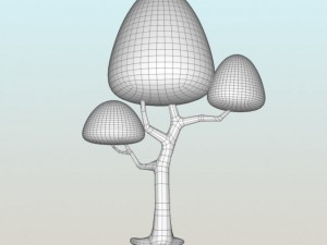 cartoon tree1 3D 모델