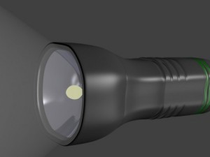 simple flashlight model Modello 3D