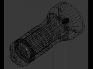 simple flashlight model 3D Model