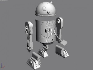 r2d2 Model 3D