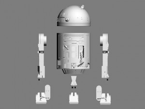 r2d2 Model 3D