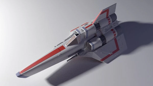 colonial viper mk i 3D Model .c4d .max .obj .3ds .fbx .stl .blend 