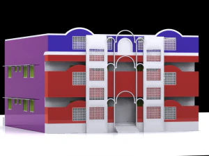 home 1 50x56 elevation 3D Model