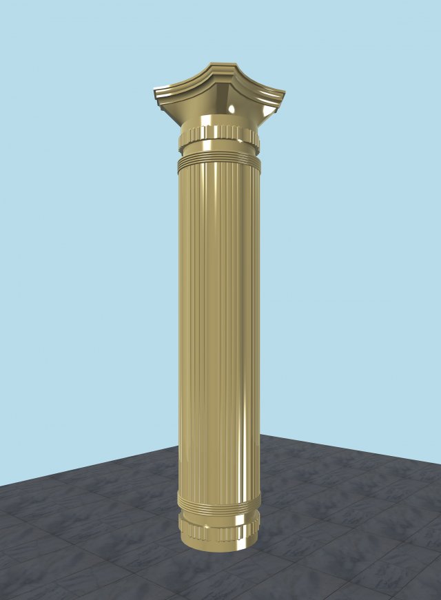 column 3D Model .c4d .max .obj .3ds .fbx .stl .blend 