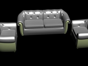 sofa and chair 3D Модель
