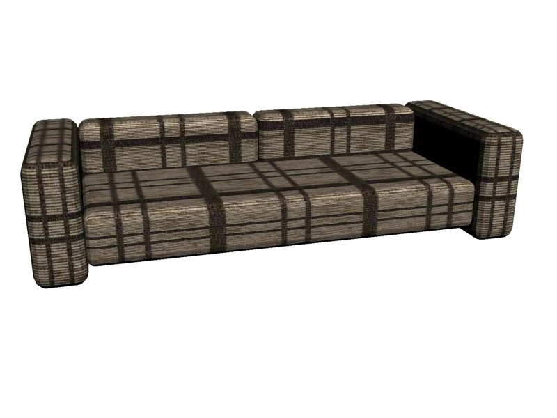 диван 3D Модель .c4d .max .obj .3ds .fbx .stl .blend 