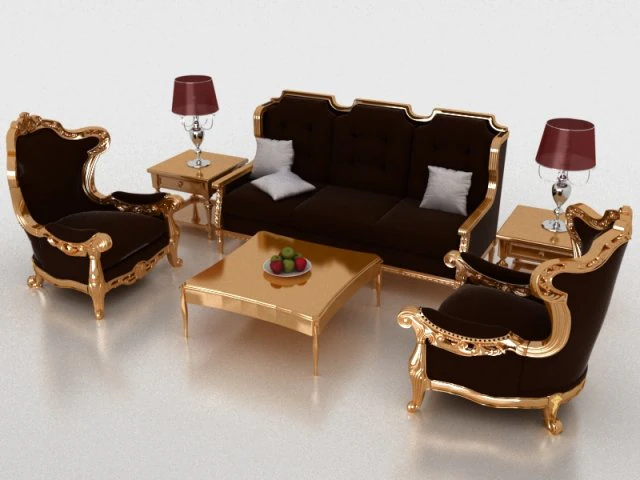 거실 3D 모델 .c4d .max .obj .3ds .fbx .stl .blend 