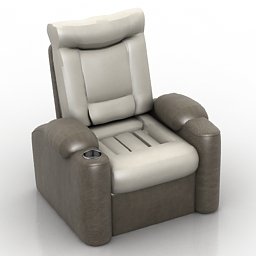 comfortable chair 3D Model .c4d .max .obj .3ds .fbx .stl .blend 