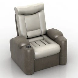 удобное кресло 3D Модель .c4d .max .obj .3ds .fbx .stl .blend 