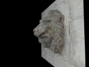 testa di leone Modello 3D