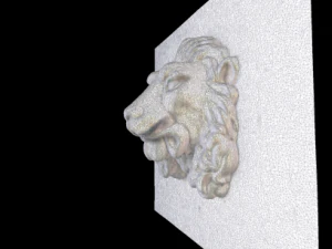 testa di leone Modello 3D