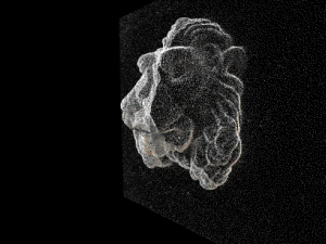 testa di leone Modello 3D