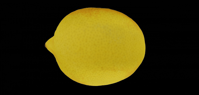 lemon 3D Model .c4d .max .obj .3ds .fbx .stl .blend 