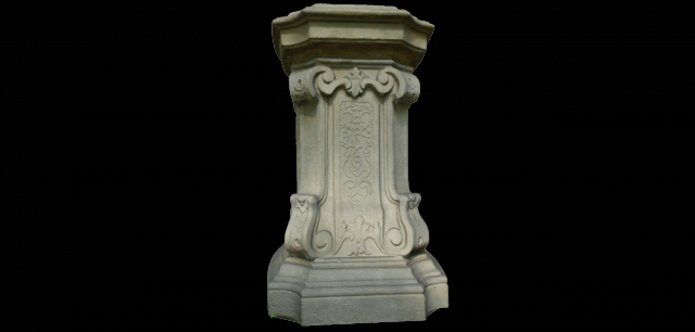 sandstone pedestal Modelo 3D .c4d .max .obj .3ds .fbx .stl .blend 