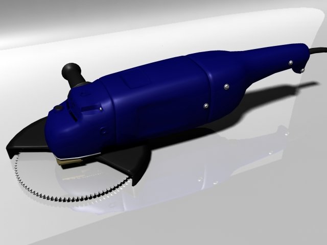 electric saw Modello 3D .c4d .max .obj .3ds .fbx .stl .blend 