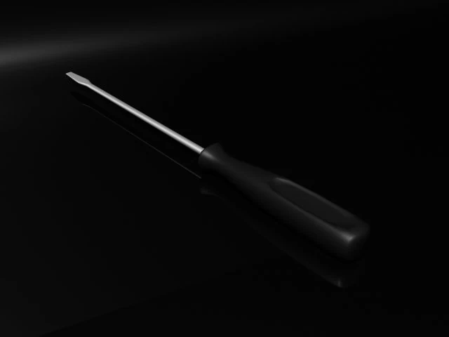 screwdriver 3D Model .c4d .max .obj .3ds .fbx .stl .blend 