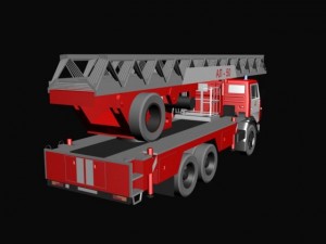 kamaz extension ladder al50 3D Model