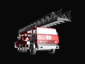 kamaz extension ladder al50 3D Model