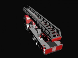 kamaz extension ladder al50 3D Model