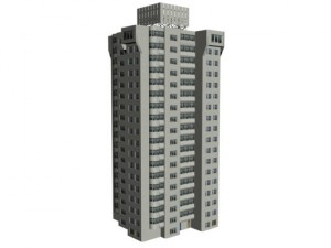 dwelling building Model 3D