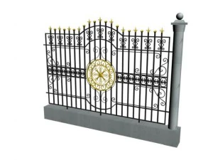 metal fence 3D Model