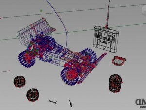 remote control car 001 Model 3D