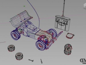 remote control car 001 Model 3D