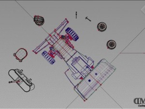 remote control car 001 Model 3D