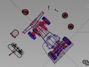 remote control car 001 Model 3D