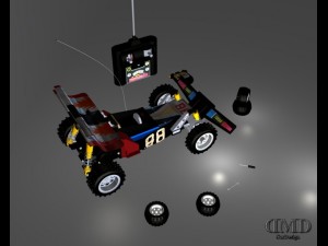 remote control car 001 Model 3D