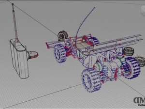 remote control car 001 Model 3D