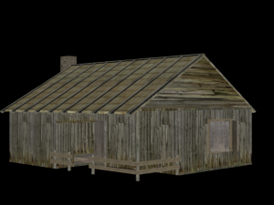 wood house 3D-Modell