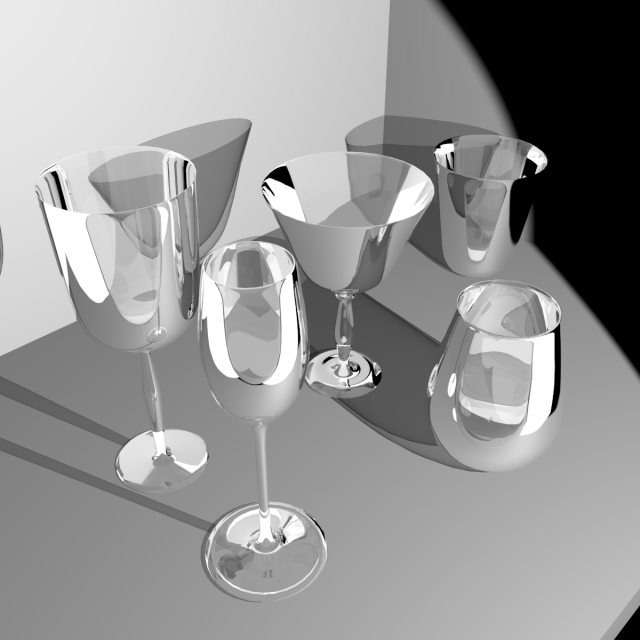 glass set Model 3D .c4d .max .obj .3ds .fbx .stl .blend 