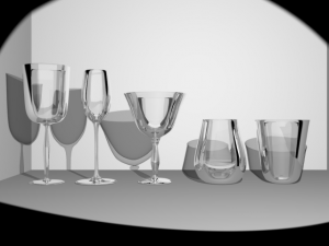 glass set Model 3D