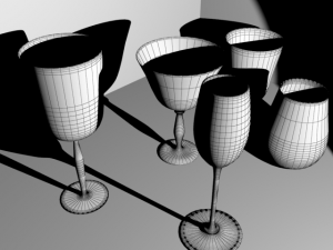 glass set Model 3D