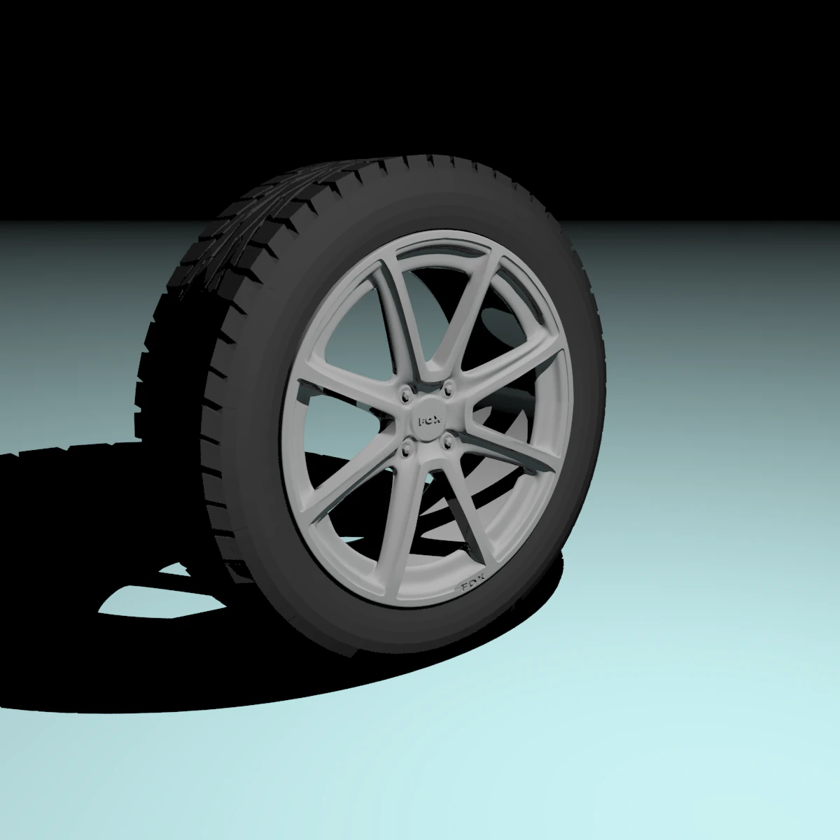 fox fx2 wheel 3D Model .c4d .max .obj .3ds .fbx .stl .blend 