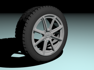 fox fx2 wheel Model 3D