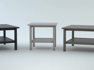 meja kopi ikea hemnes 3 in 1 Model 3D