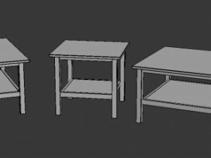 ikea hemnes coffee table 3 in 1 3D Model