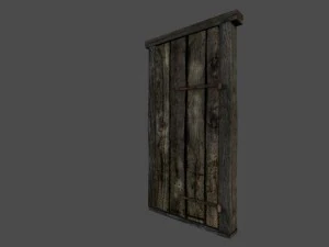 porta velha Modelo 3D