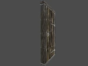 porta velha Modelo 3D