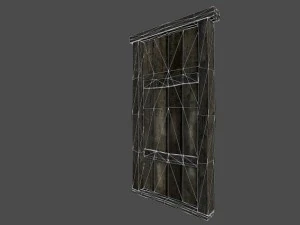 porta velha Modelo 3D