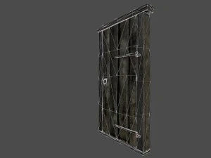 porta velha Modelo 3D