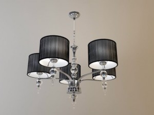 eta moscow chandelier 5x60w Modello 3D
